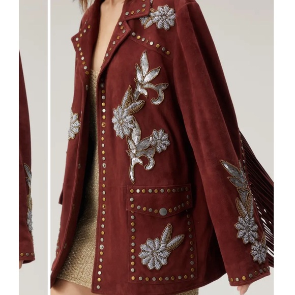 EXTRA PICTURES Embroidered Fringe Jacket - Picture 12 of 13